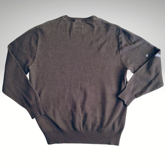 Barney Cools Mens Sweater Medium Brown with Pelican - Picture 2 of 4